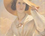 Bildnis der Tochter des Kunstlers - 约瑟夫·卡尔·斯蒂勒